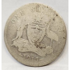 AUSTRALIA 1915 . ONE 1 SHILLING